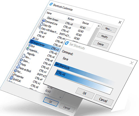 Shortcuts customize